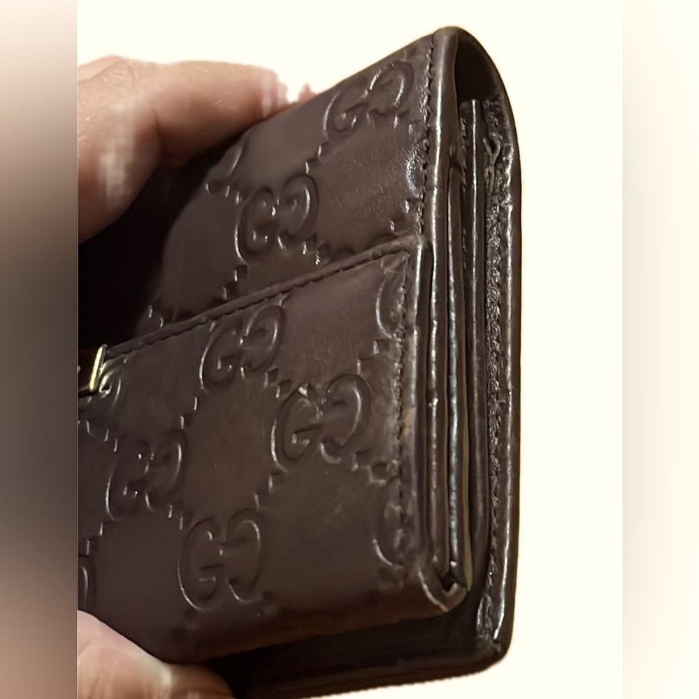 Gucci Guccissima Interlocking Leather Long Wallet, Brown - Picture 9 of 16